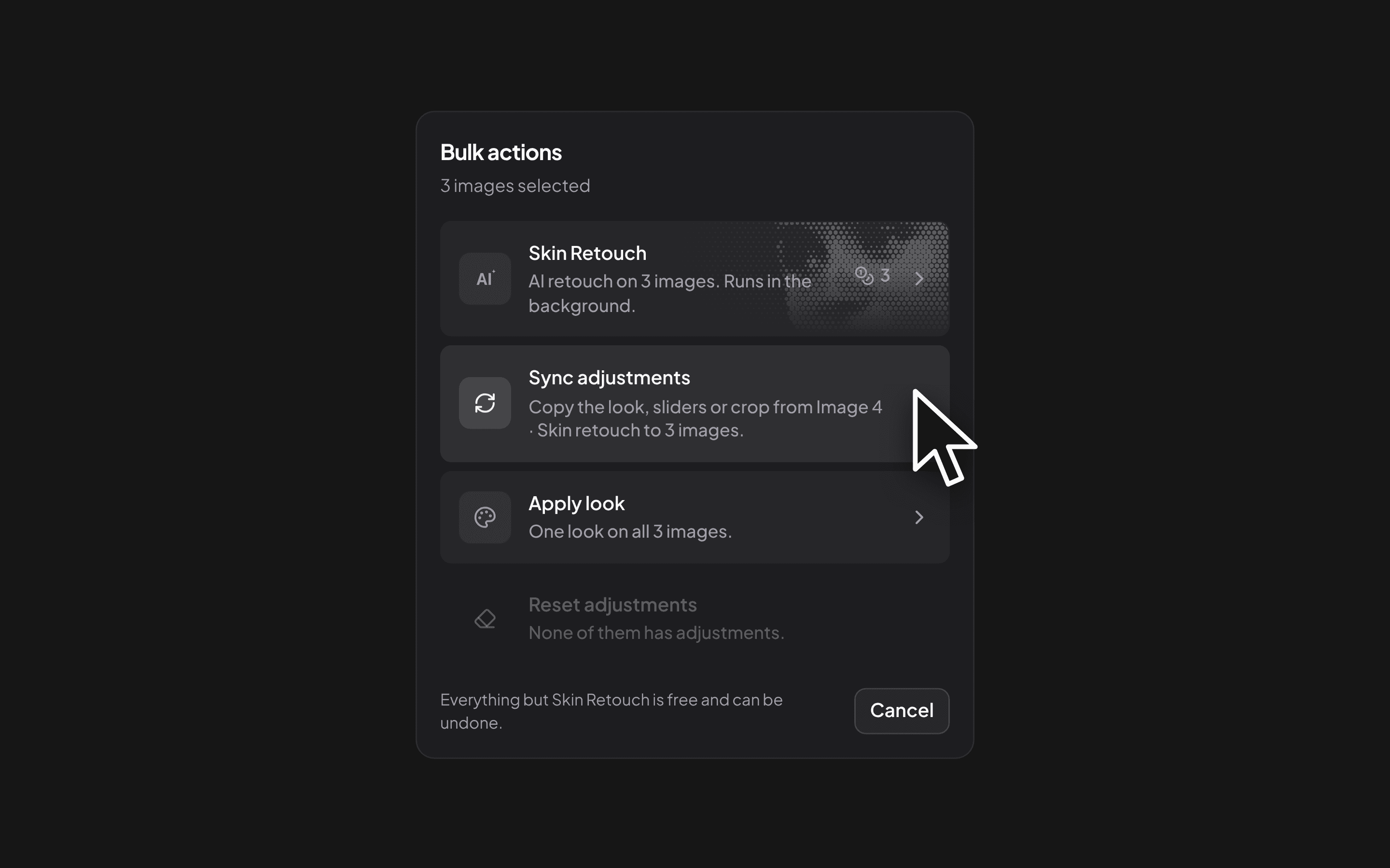 Sync image edits